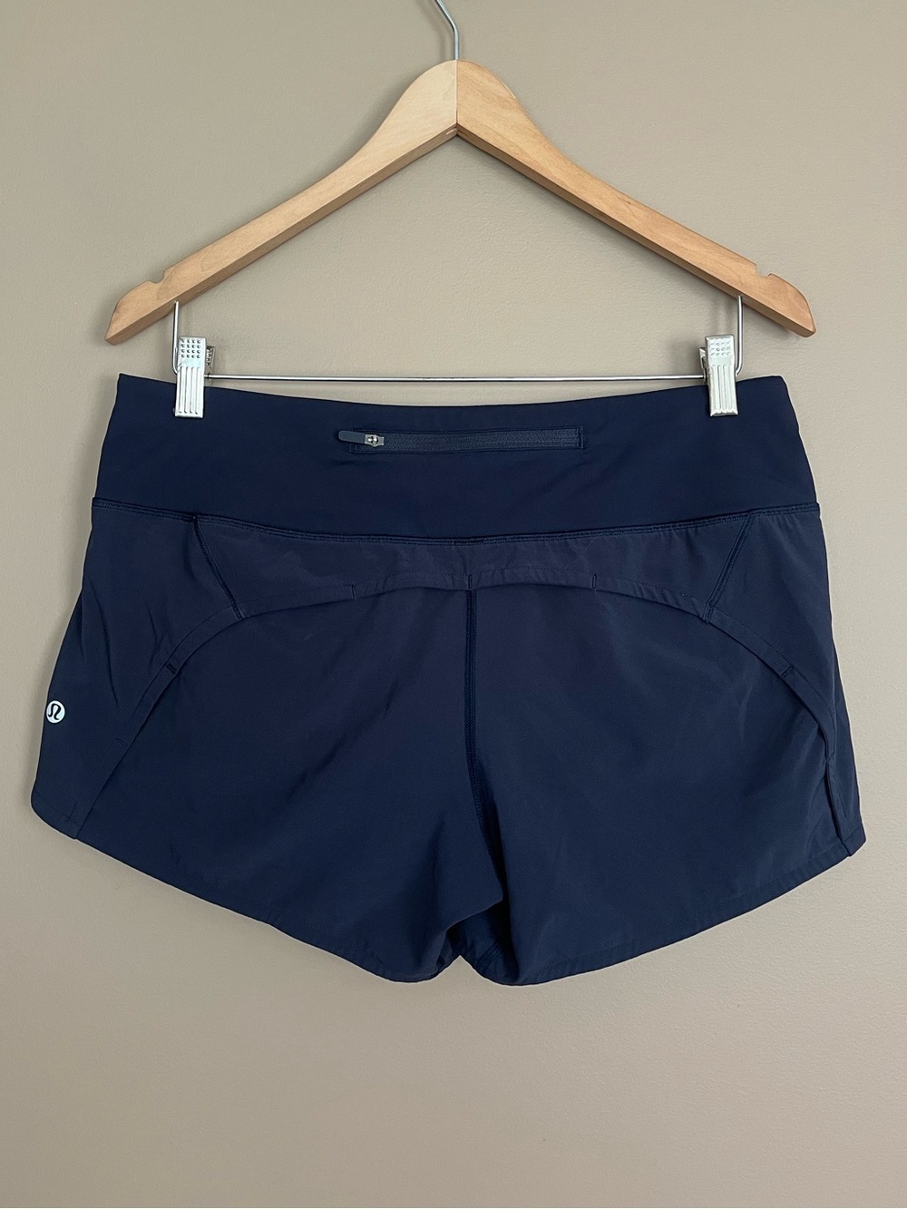 EUC lululemon athletica Navy Blue Athletic Shorts - Picture 4 of 11